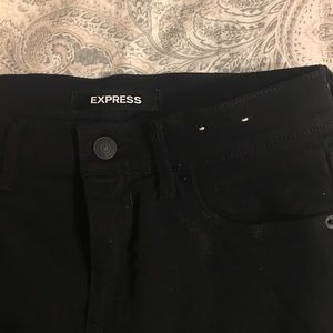 Express black jeggings